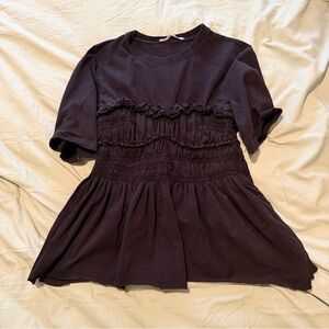 Cecilie Bahnsen Black Ruffled Top